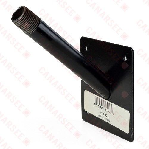 1/2" MIP x MIP Fireplace 45° Stub-Out Elbow w/ Plate