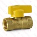 1/2" Gas Ball Valve (FIP x FIP), One-Piece