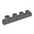 4-Branch Gas Manifold, 1/2" FIP Inlet/Outlet x 1/2" FIP Branches