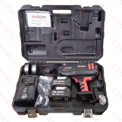 PEXGun PG-101X Complete Kit - PEX Tubing Rebar & Wire Mesh Automatic Tie Tool