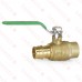 3/4" PEX Expansion x 3/4" Sweat Brass Ball Valve, Lead-Free