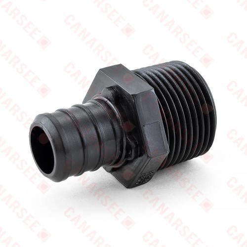 3/4" PEX x 3/4" Male Threaded Adapter, Poly Alloy, Lead-Free