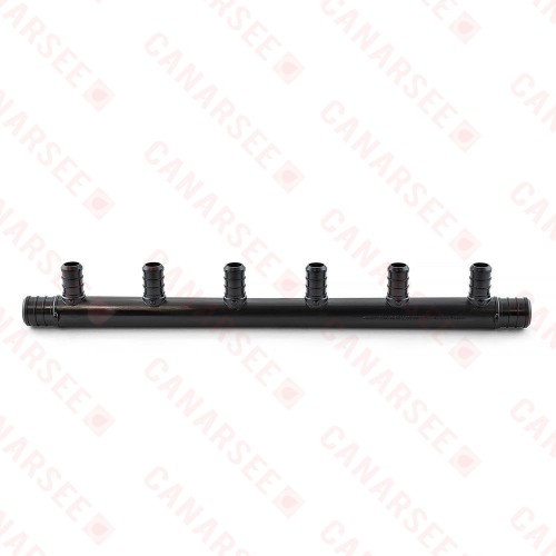 6-port, 3/4” x 1/2” Poly Alloy PEX Manifold, Open Trunk