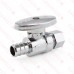 1/2” PEX x 3/8” OD Compression Straight Stop Valve (1/4-Turn), Lead-Free