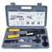 PEX Crimp Tool Kit for sizes 1/2", 5/8", 3/4" & 1"