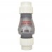 1-1/2" Clear Quiet PVC Check Valve w/ Unions, Compression