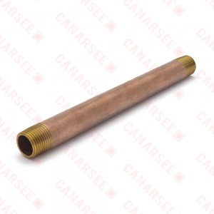 1/2" x 12" Brass Pipe Nipple