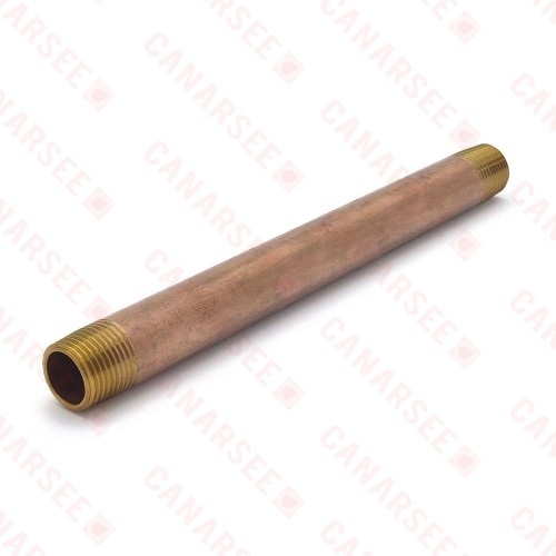 1/2" x 12" Brass Pipe Nipple
