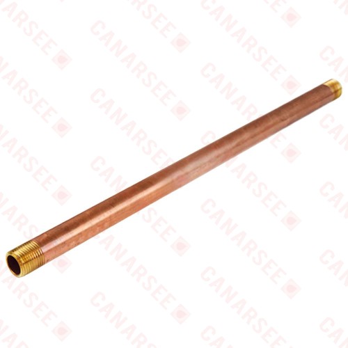 1/2" x 14" Brass Pipe Nipple
