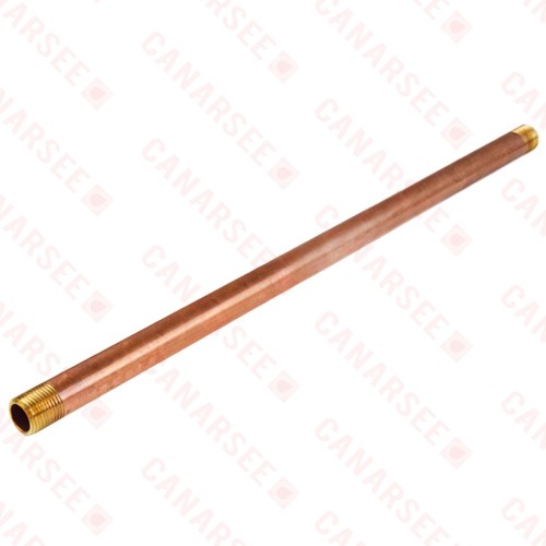 1/2" x 16" Brass Pipe Nipple