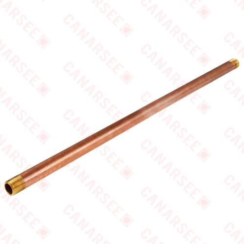 1/2" x 24" Brass Pipe Nipple