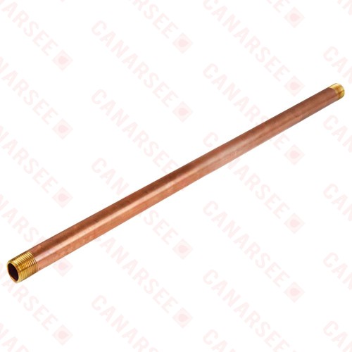 3/4" x 20" Brass Pipe Nipple