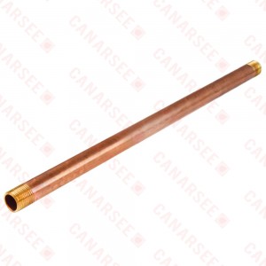 1" x 14" Brass Pipe Nipple