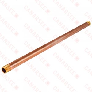 1" x 16" Brass Pipe Nipple