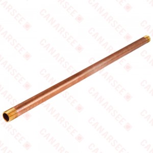 1" x 18" Brass Pipe Nipple