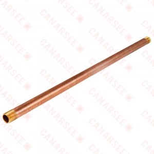 1" x 20" Brass Pipe Nipple