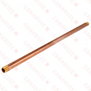 1" x 24" Brass Pipe Nipple