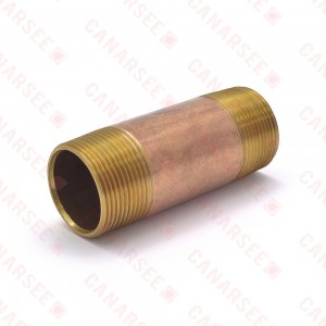 1-1/4” x 4” Brass Pipe Nipple