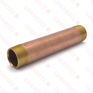 1-1/4" x 10" Brass Pipe Nipple