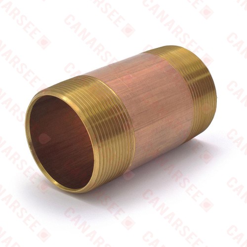 2” x 4” Brass Pipe Nipple
