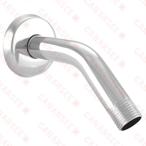 6" Shower Arm w/ Flange, Chrome Plated