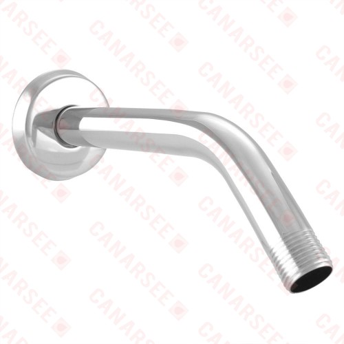 8" Shower Arm w/ Flange, Chrome Plated