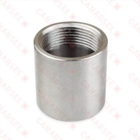 1-1/4" 304 Stainless Steel Full (Merchant) Coupling, FNPT threaded