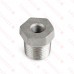 1/2" x 1/8" 304 Stainless Steel Hex Bushing, MNPT x FNPT threaded