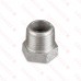1/2" x 3/8" 304 Stainless Steel Hex Bushing, MNPT x FNPT threaded