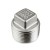 1" 304 Stainless Steel Square Head Plug, MNPT threaded