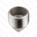 1" 304 Stainless Steel Square Head Plug, MNPT threaded