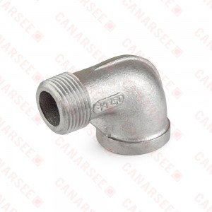 3/4" 304 Stainless Steel 90° Street Elbow, MNPT x FNPT threaded