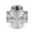 3/4" 304 Stainless Steel Cross, FNPT threaded