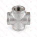 3/4" 304 Stainless Steel Cross, FNPT threaded