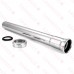 1-1/4" x 12", 22GA, Slip Joint Extension (Tailpiece), Chrome Plated Brass, w/ Zinc Slip Nut