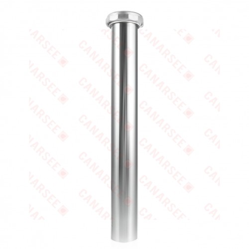 1-1/4" x 12", 22GA, Slip Joint Extension (Tailpiece), Chrome Plated Brass, w/ Zinc Slip Nut
