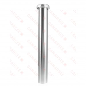 1-1/4" x 8", 22GA, Slip Joint Extension (Tailpiece), Chrome Plated Brass, w/ Zinc Slip Nut