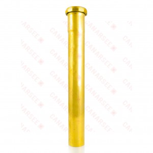 1-1/2" x 18", 22GA, Slip Joint Extension (Tailpiece), Rough Brass, w/ Zinc Slip Nut