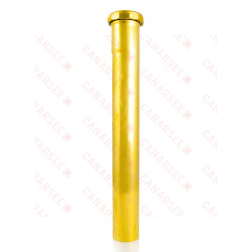 1-1/2" x 18", 22GA, Slip Joint Extension (Tailpiece), Rough Brass, w/ Zinc Slip Nut