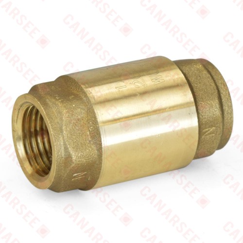 1/2" Threaded Spring Check Valve, Lead-Free