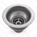 St. Steel Kitchen Sink Deep Double Cup Drain Strainer w/ Fixed Stick Post Basket St. Steel Kitchen Sink Deep Double Cup Drain Strainer w/ Fixed Stick Post Basket