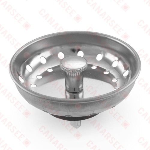 Universal Replacement Basket Strainer, St. Steel (w/ stick post)
