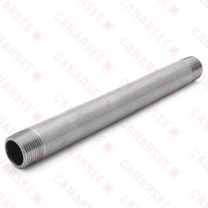 3/4" x 12" Stainless Steel Pipe Nipple