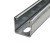 3ft Standard (1-5/8" x 1-5/8") Metal Strut Channel, Pre-Galvanized Steel, Half-Slotted, 12-Gauge