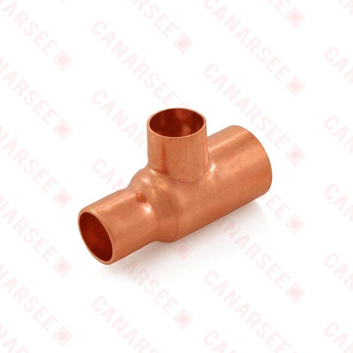 3/4” x 1/2” x 1/2” Copper Tee