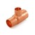 1-1/4" x 1" x 3/4" Copper Tee 1-1/4" x 1" x 3/4" Copper Tee