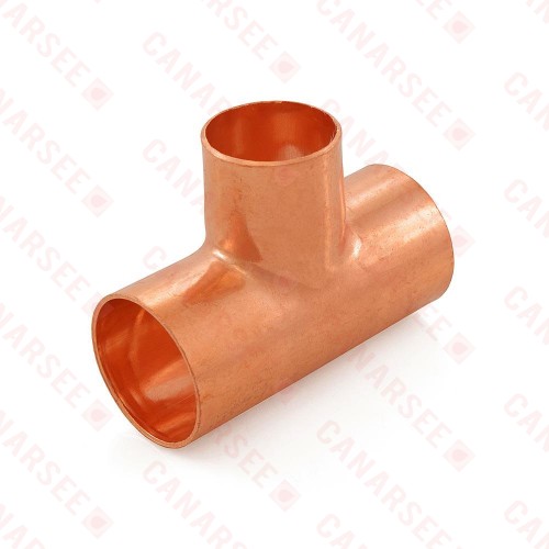 1-1/4" x 1-1/4" x 1" Copper Tee