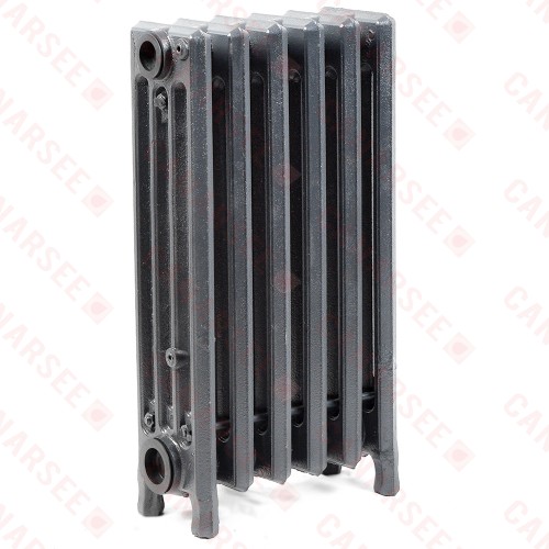 6-Section, 4" x 19" Cast Iron Radiator, Free-Standing, Slenderized/Tube style