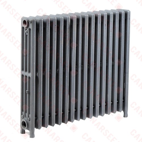 16-Section, 4" x 25" Cast Iron Radiator, Free-Standing, Slenderized/Tube style 