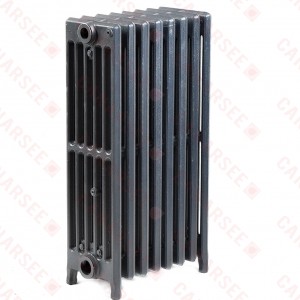 8-Section, 6" x 25" Cast Iron Radiator, Free-Standing, Slenderized/Tube style